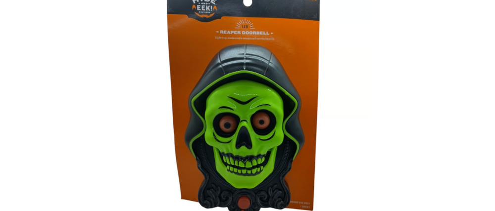 Hyde & EEK! LED Reaper Halloween Doorbell Light Up Sound Motion Decor New